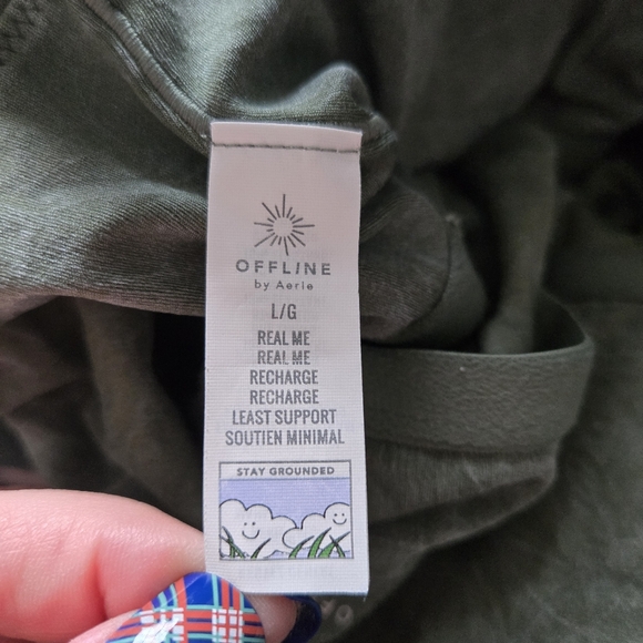 Aerie Offline Real Me Recharged Light Support Sport Bra Size Large - Picture 4 of 5